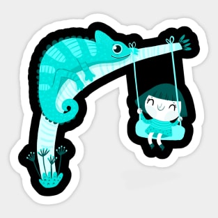 Chameleon Sticker